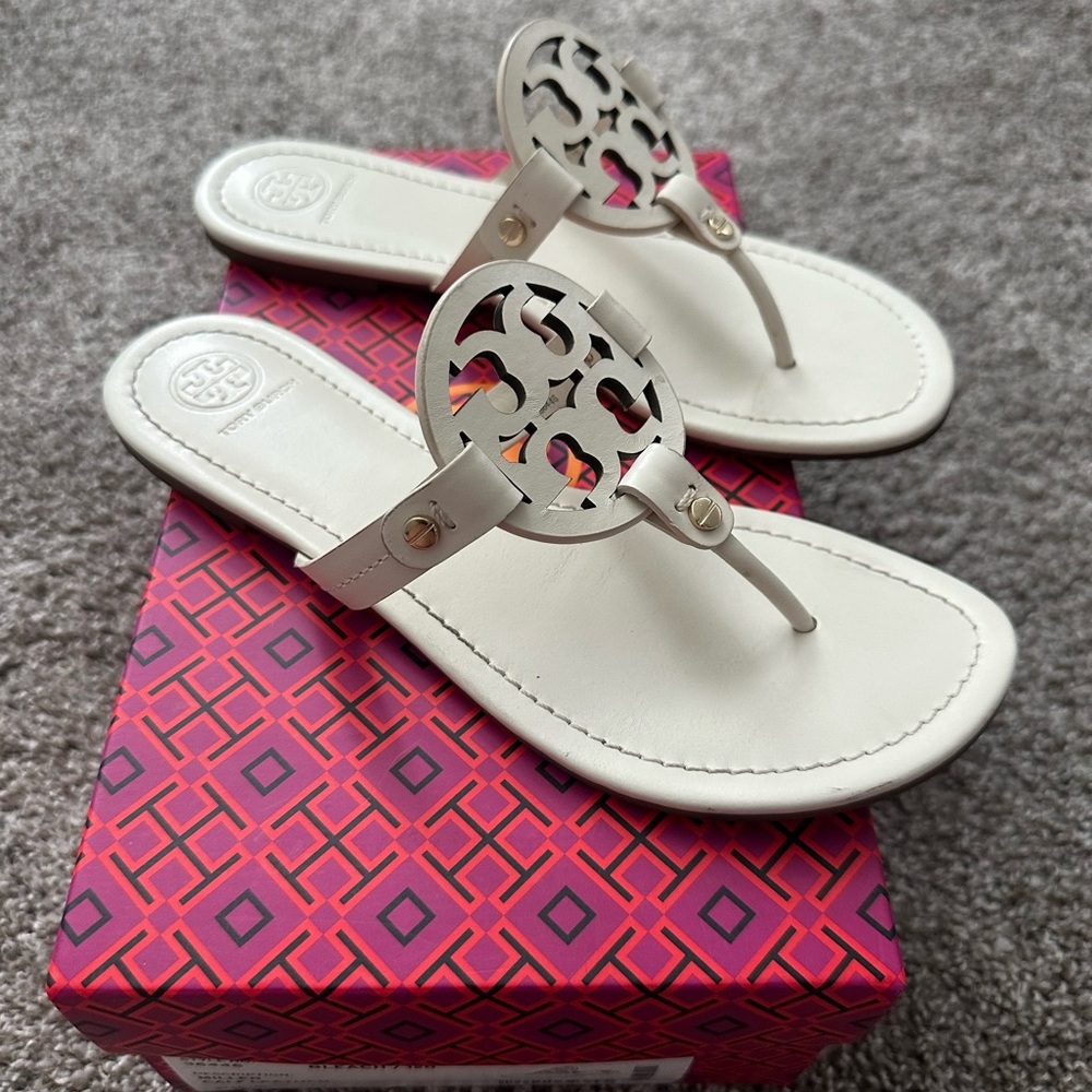 Tory Burch Cream Sandals